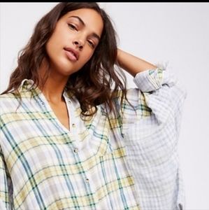 Free People One of the Guys flannel